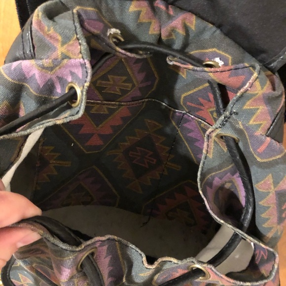 Aztec Drawstring Backpack Bag - Picture 5 of 5